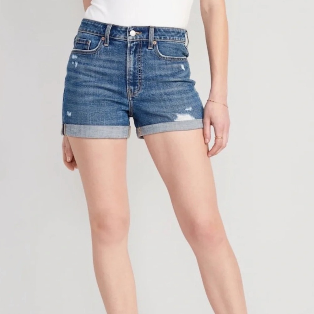 Old Navy OG Straight High Rise Denim Shorts Size 6
